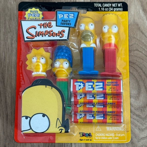The Simpsons Pez Assorted Fruit Candy - Picture 1 of 6